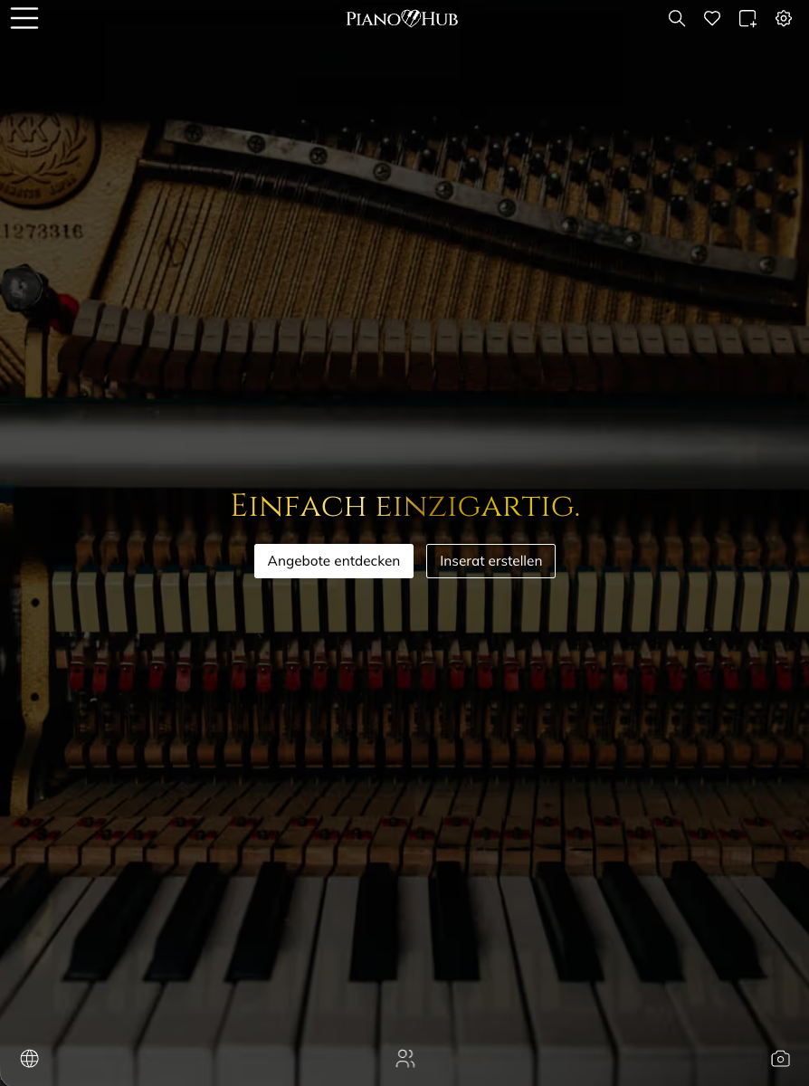 PianoHub auf iPad